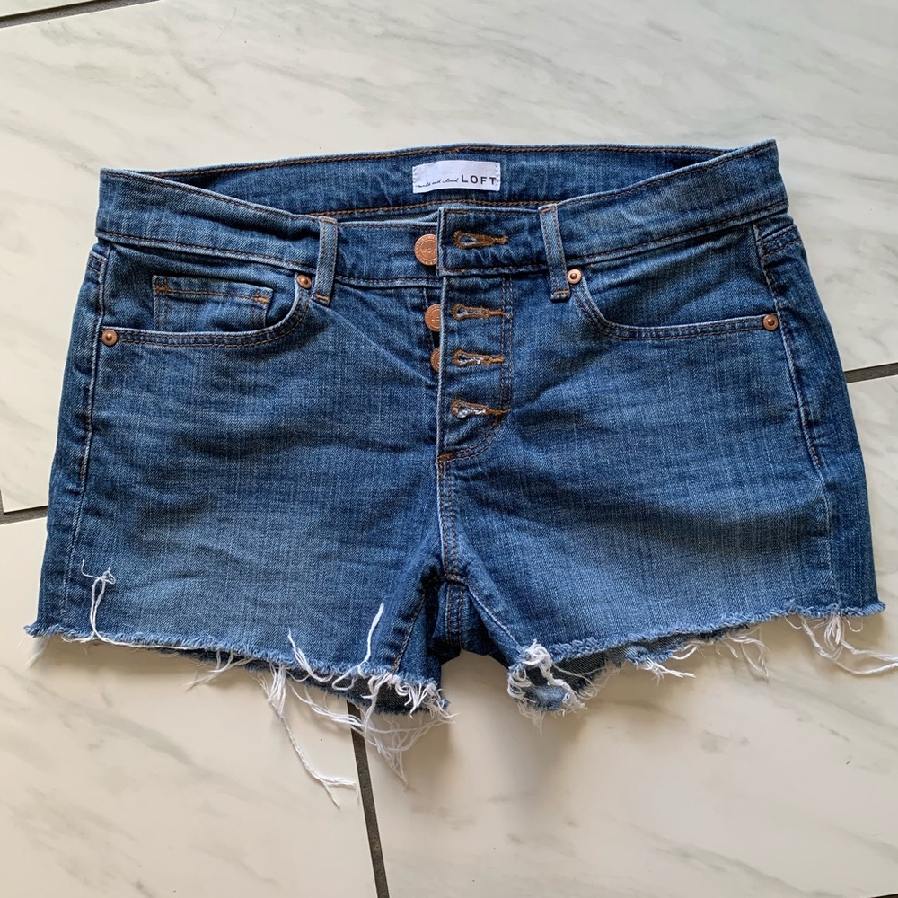 Loft jean shorts
